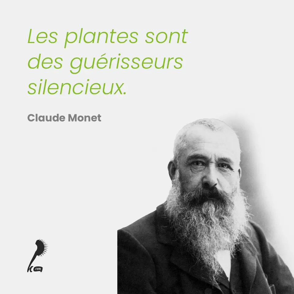 « Les plantes sont des guérisseurs silencieux » Claude Monet