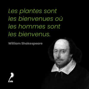 Citation de William Shakespeare sur les plantes : citation