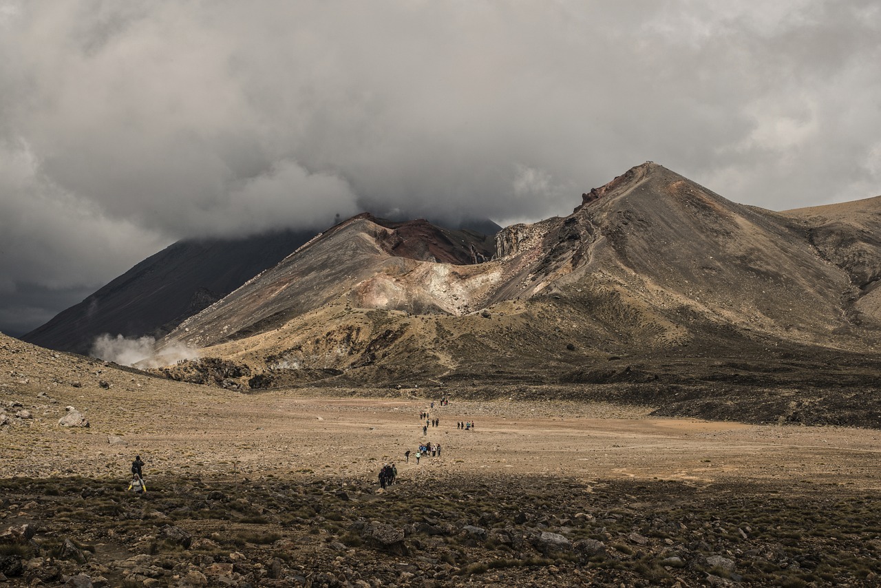 Mont Ruapehu en nouvelle zélande lieux où on trouve un Drosera tout particulier